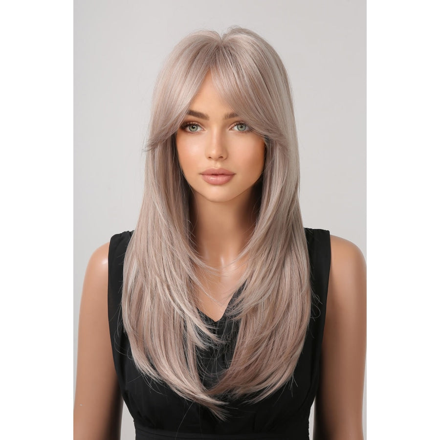 13*1 Full-Machine Wigs Synthetic Long Straight 22