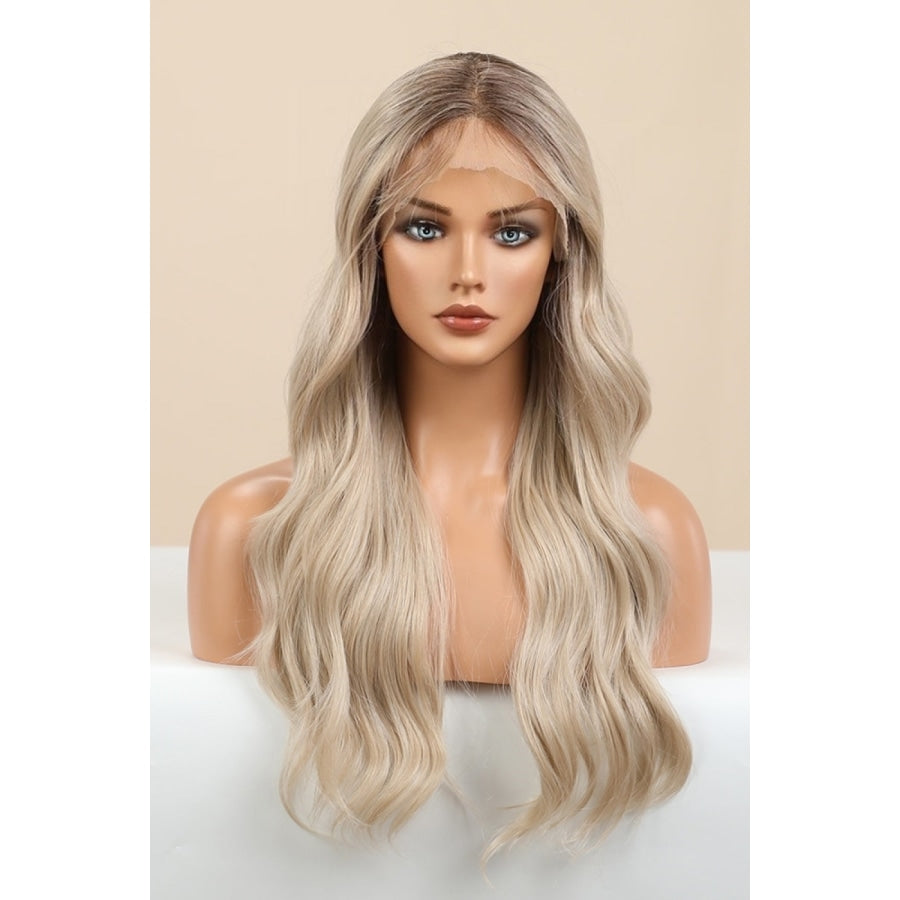 13*2 Wave Lace Front Synthetic Wigs in Gold 26 Long 150% Density Gold / One Size