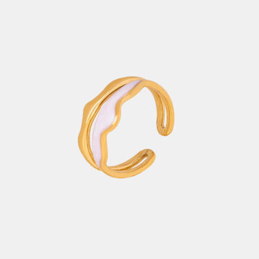 18K Gold-Plated Open Ring Clothing