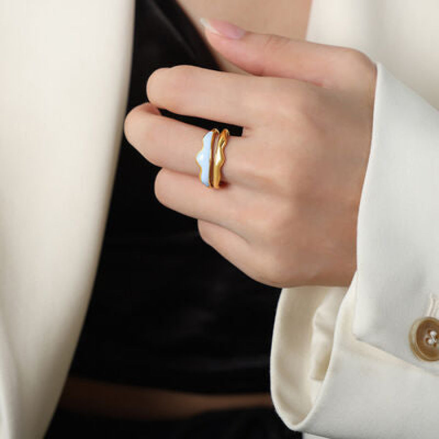 18K Gold-Plated Open Ring Clothing