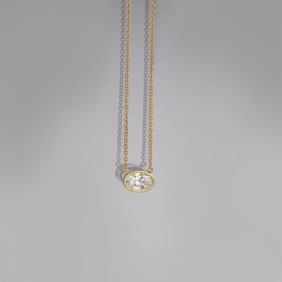 18K Gold - Plated Stainless Steel Pendant Necklace Style B / One Size Apparel and Accessories
