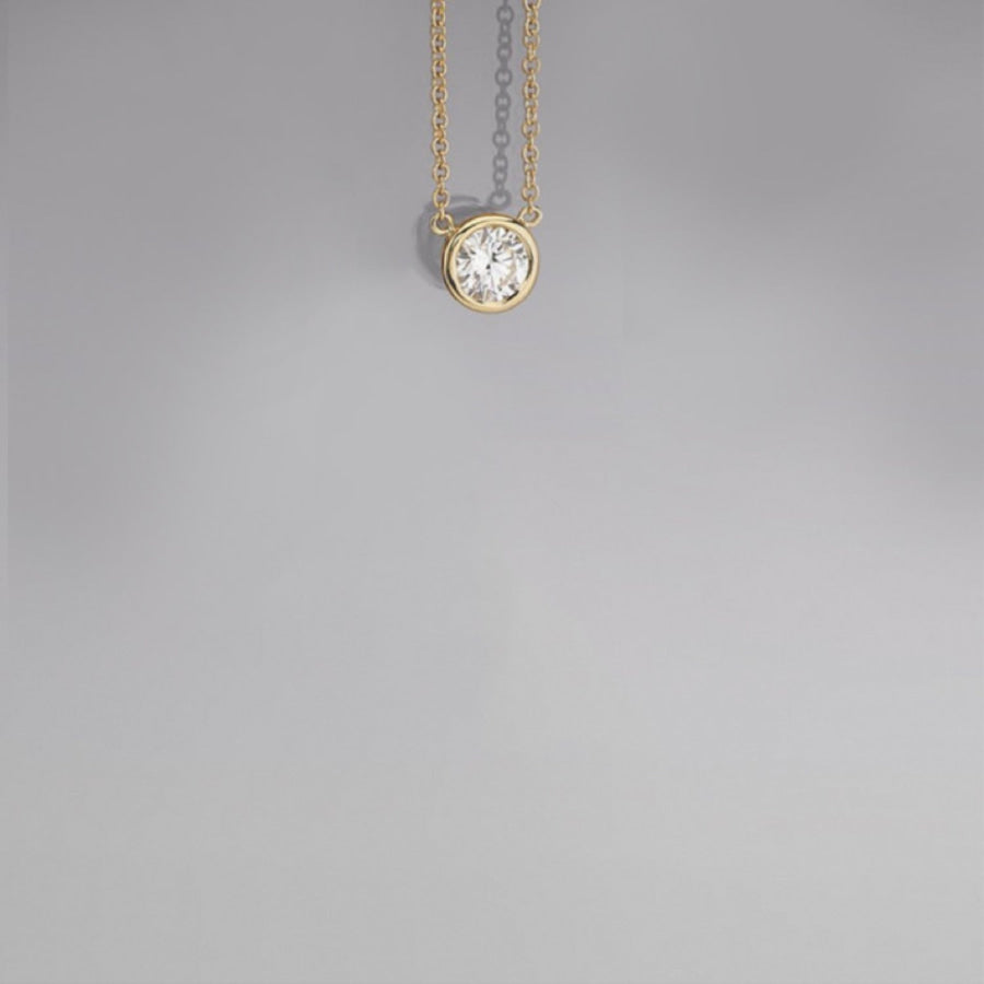 18K Gold - Plated Stainless Steel Pendant Necklace Style D / One Size Apparel and Accessories