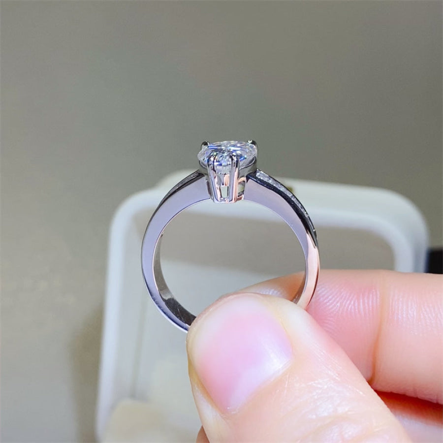 3 Carat Moissanite 925 Sterling Silver Ring Apparel and Accessories