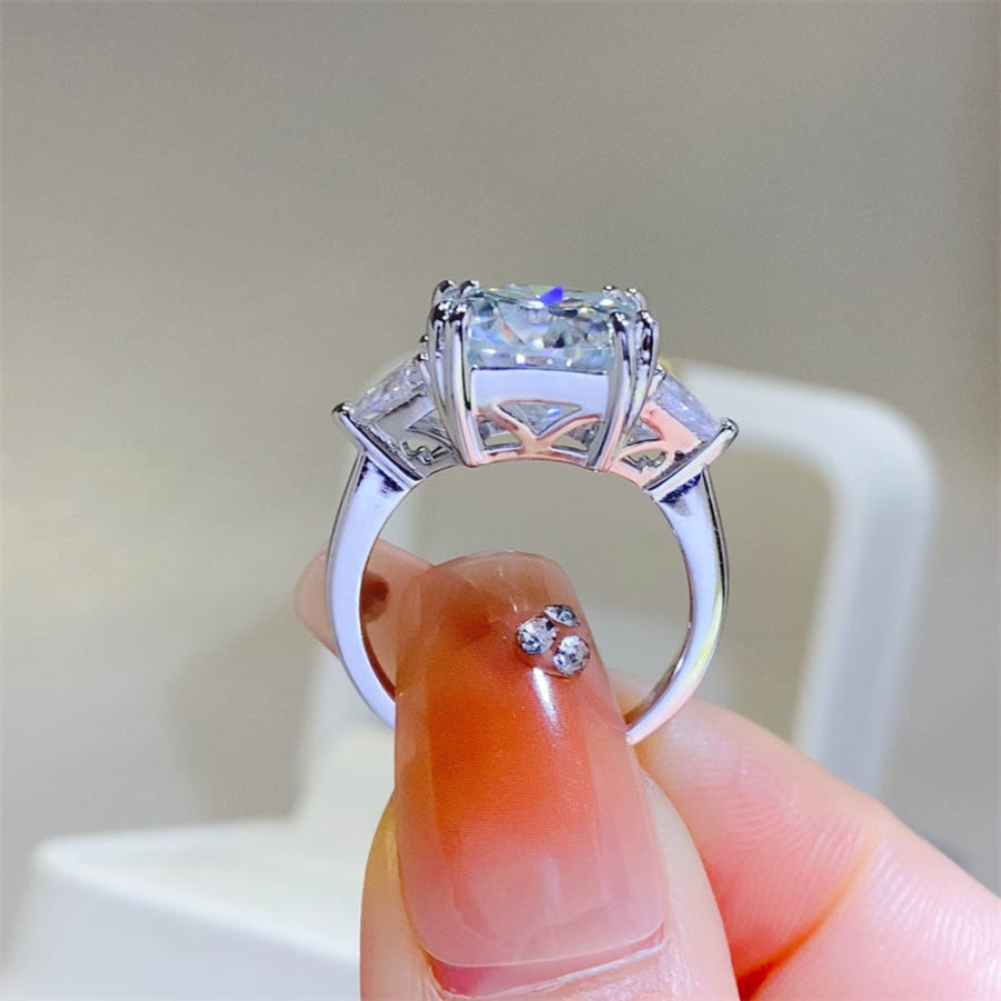 5 Carat Moissanite 925 Sterling Silver Ring Apparel and Accessories