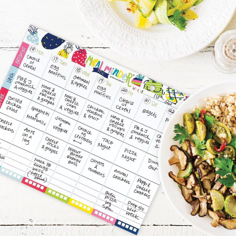 52-Week Meal Minder® Weekly Menu Planner Pad Pads