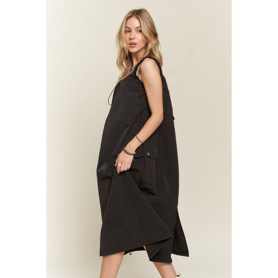 ADORA Drawstring Slit Back Cargo Dress Apparel and Accessories