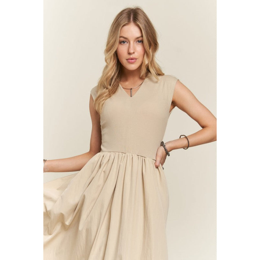 ADORA V-Neck Cap Sleeve Dress Apparel and Accessories