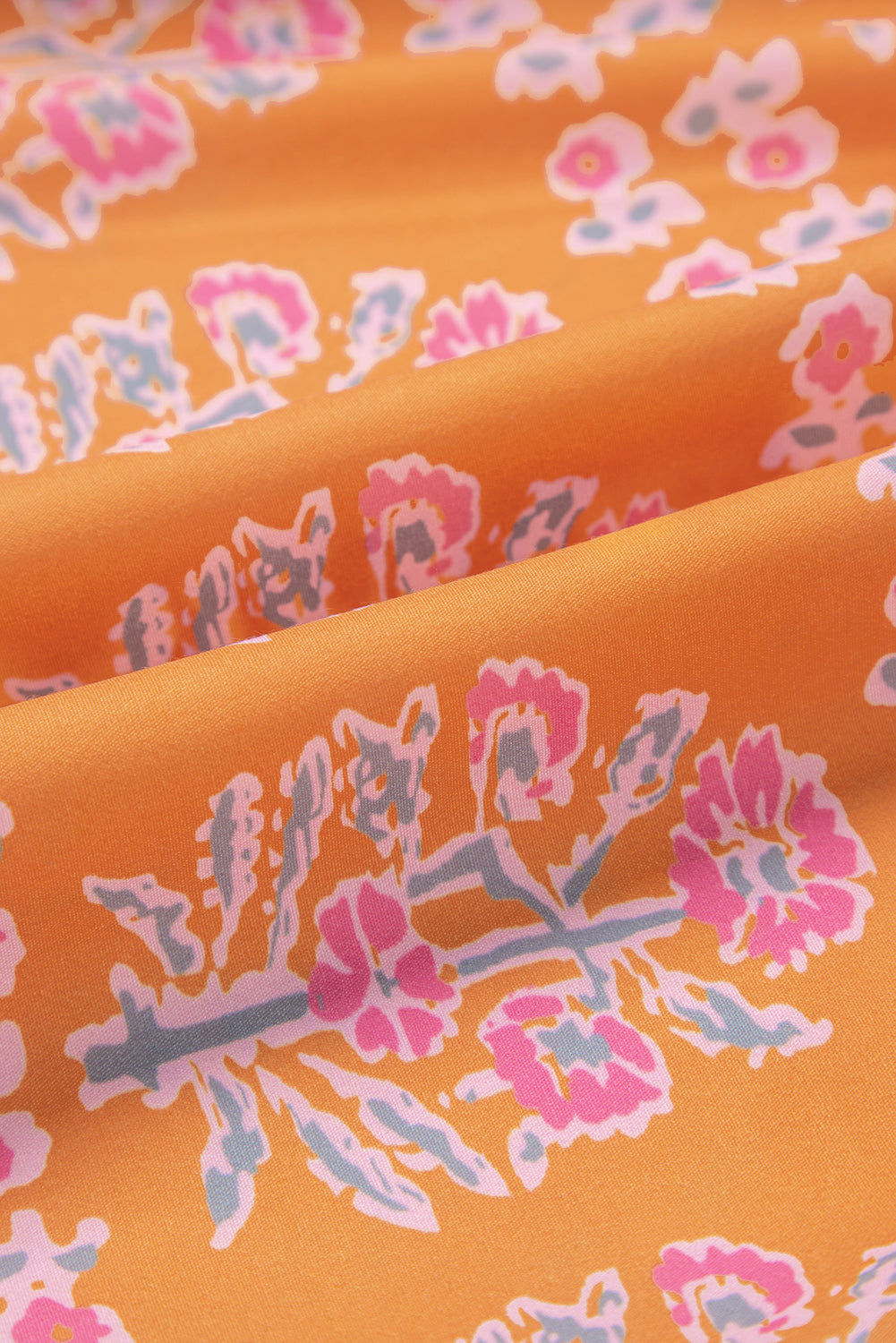 Pink Boho Paisley Floral Mixed Patchwork Tassel Tie Plus Size Midi Dress Plus Size/Plus Size Dresses/Plus Size Maxi Dresses