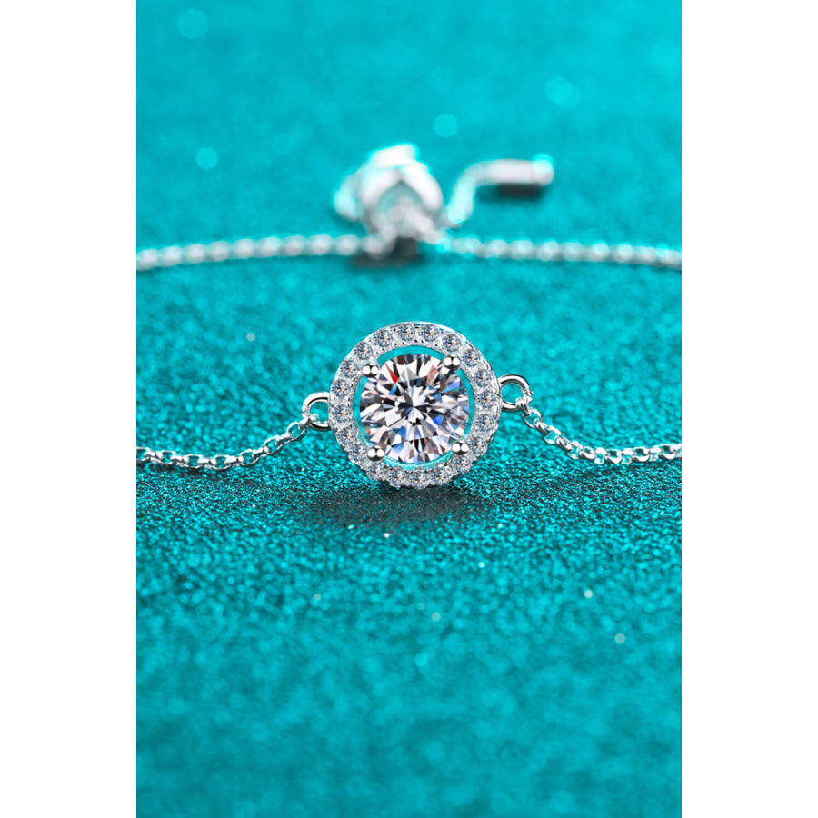 All For Fun 1 Carat Moissanite Bracelet Silver / One Size