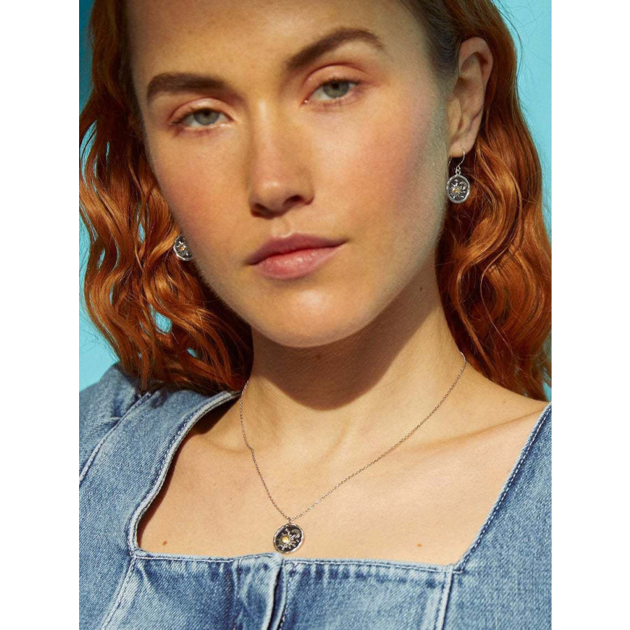 Alloy Inland Zircon Sun & Moon Necklace Apparel and Accessories