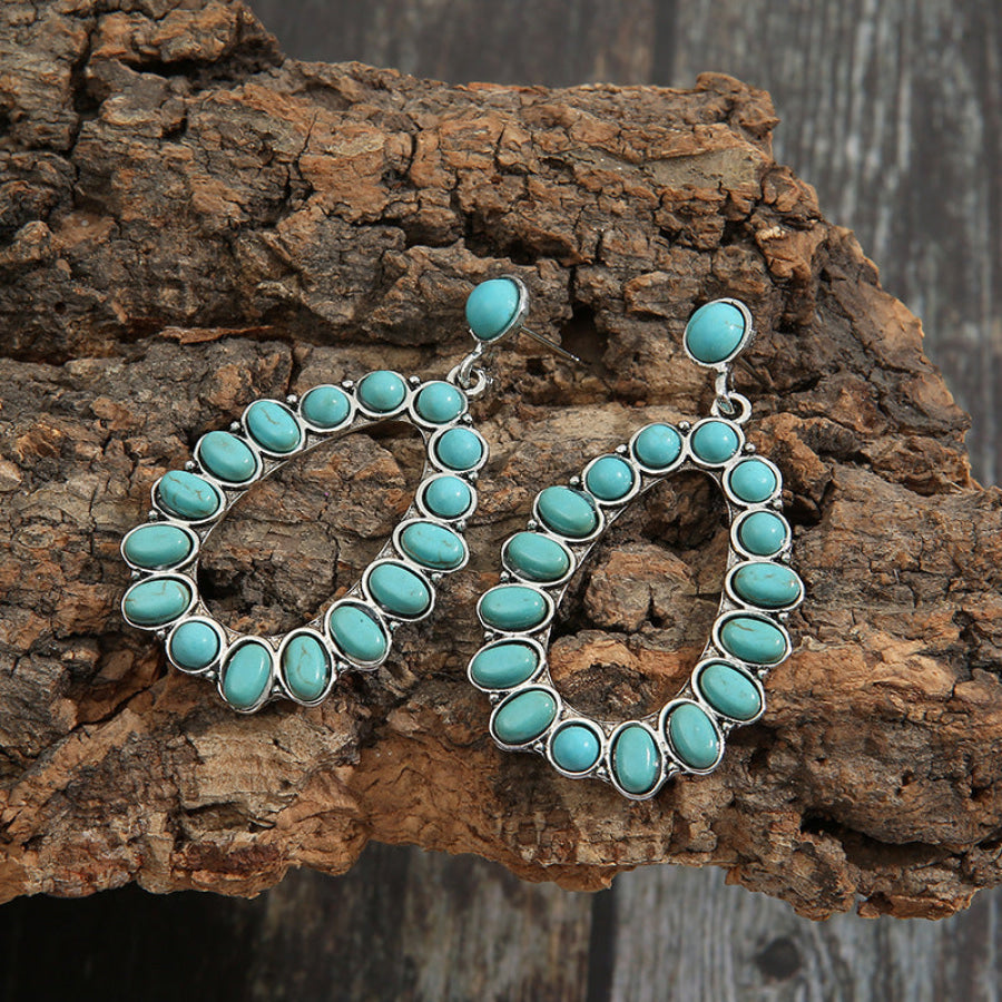 Artificial Turquoise Earrings Turquoise / One Size