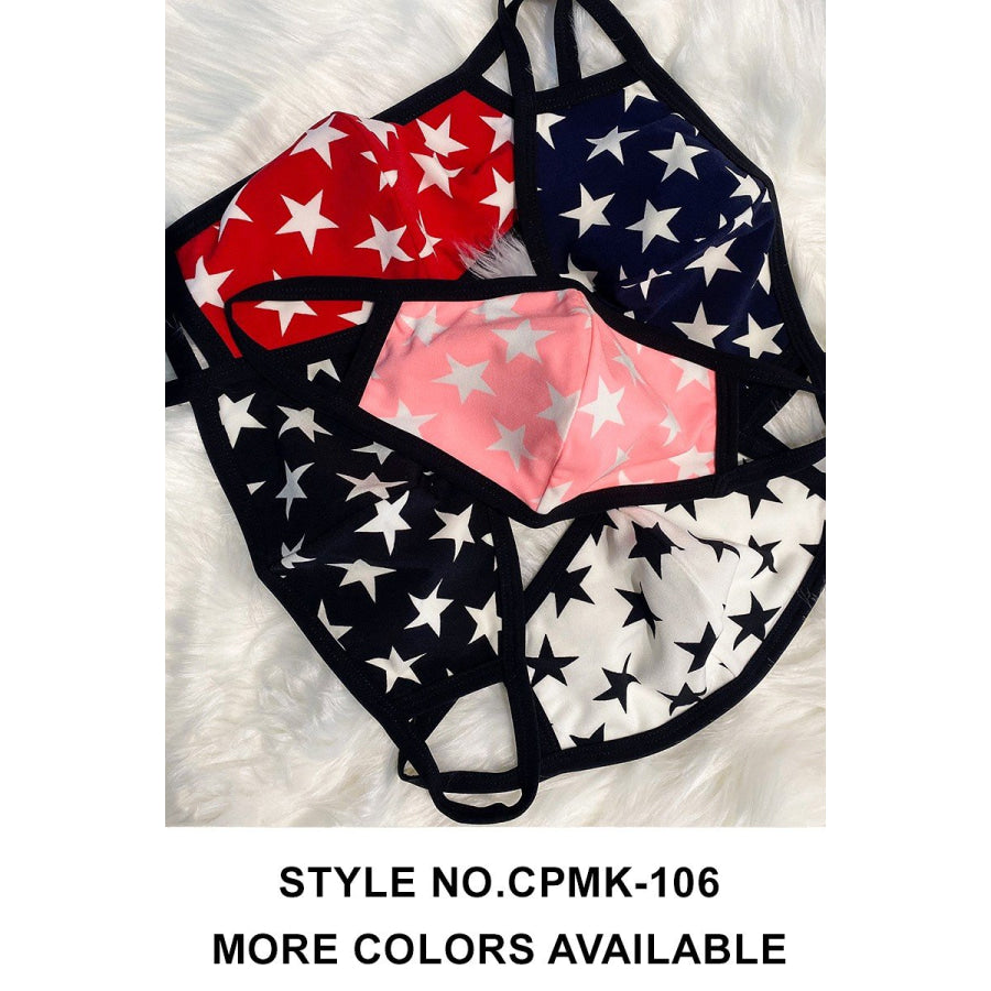 NEW! Assorted Print Masks - Poly/Cotton with Cotton Lining Face Cover