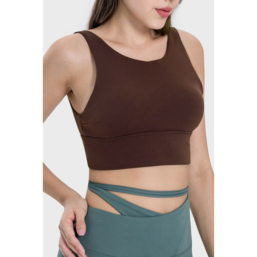 Backless Wide Strap Active Bra Apparel and Accessories