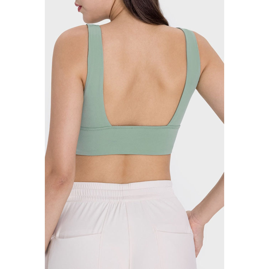 Backless Wide Strap Active Bra Apparel and Accessories