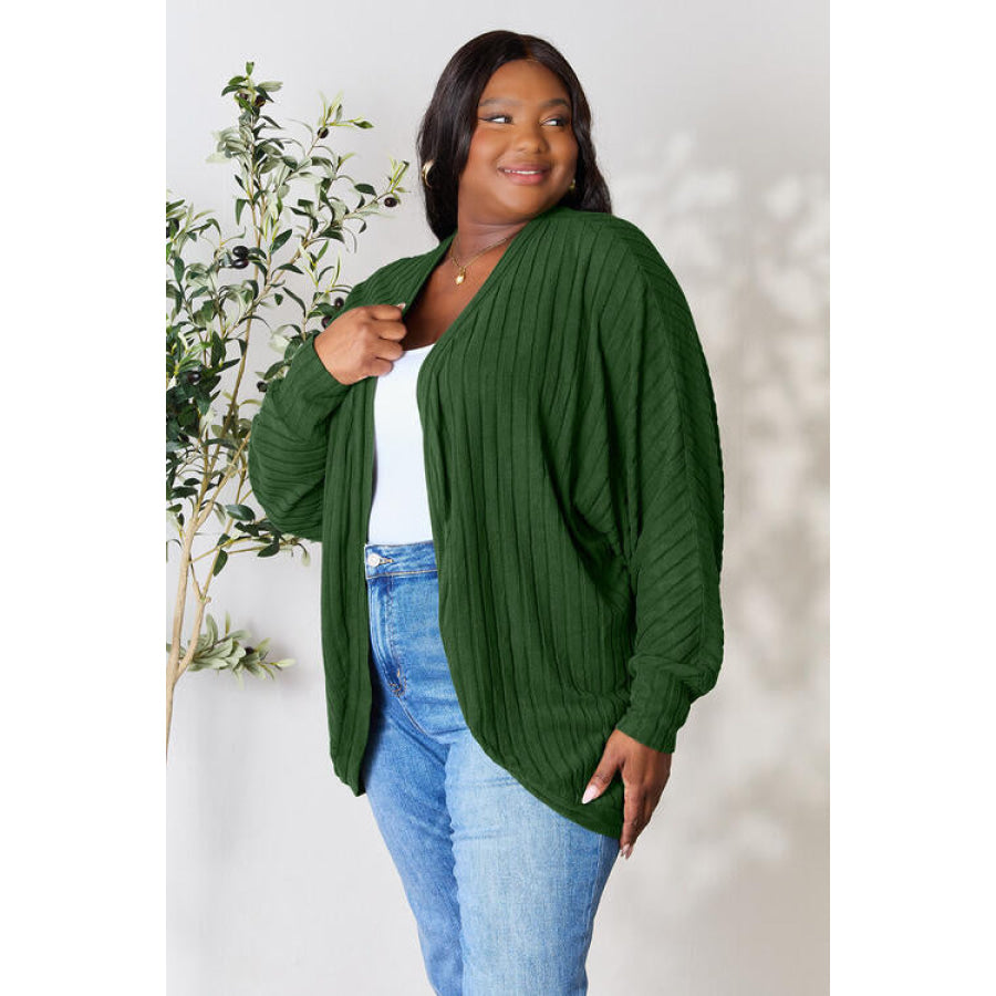 Basic Bae Full Size Ribbed Cocoon Cardigan Clothing