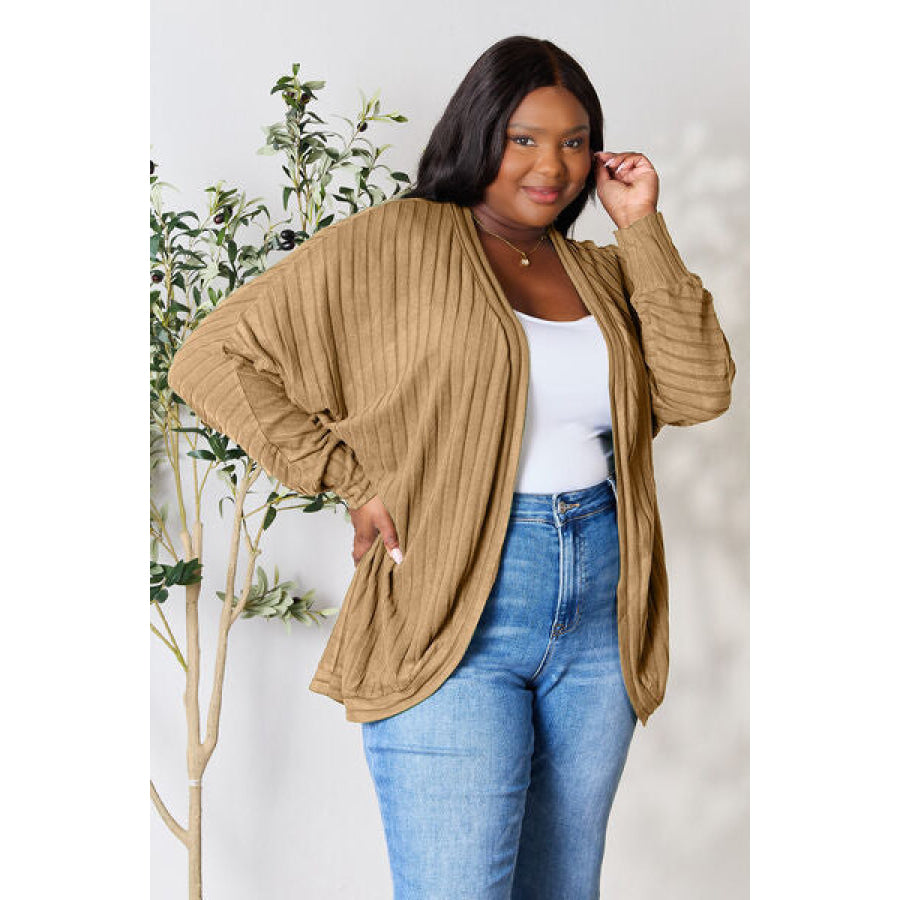 Basic Bae Full Size Ribbed Cocoon Cardigan Clothing