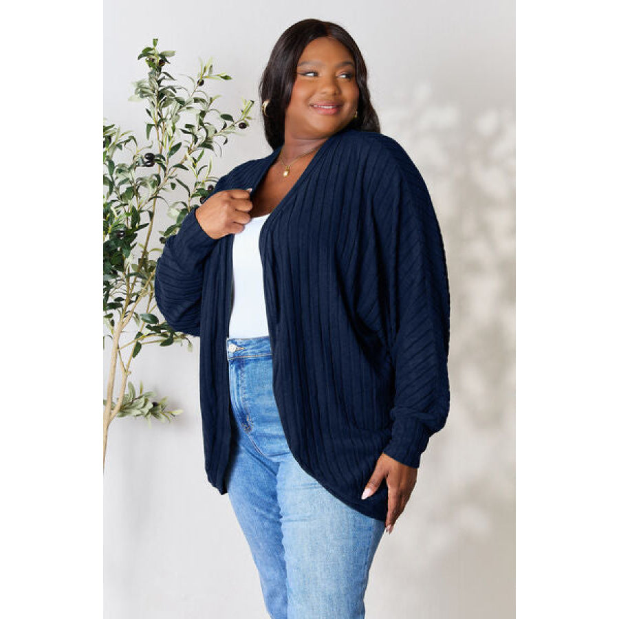 Basic Bae Full Size Ribbed Cocoon Cardigan Clothing