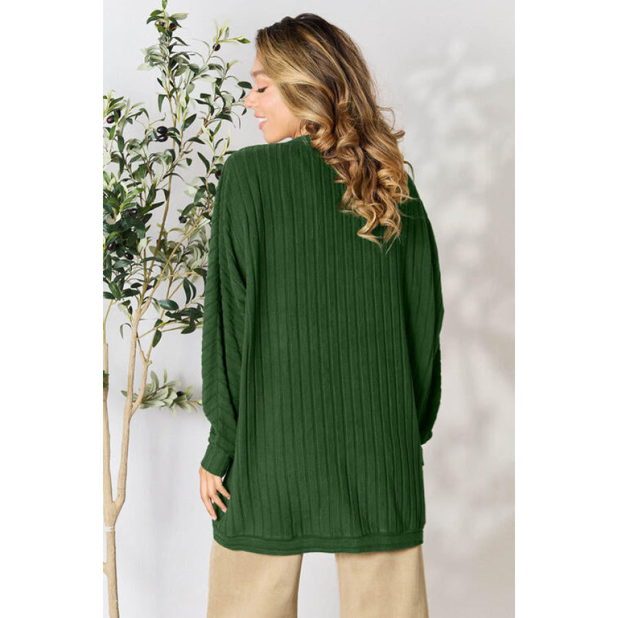 Basic Bae Full Size Ribbed Cocoon Cardigan Clothing