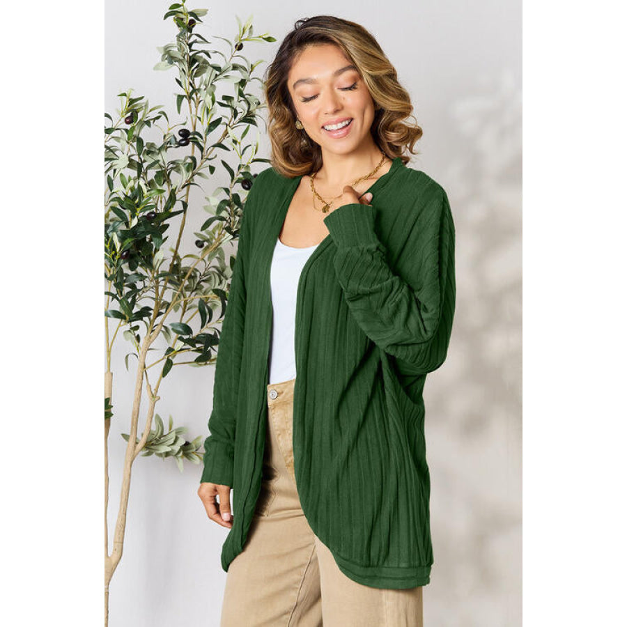 Basic Bae Full Size Ribbed Cocoon Cardigan Clothing