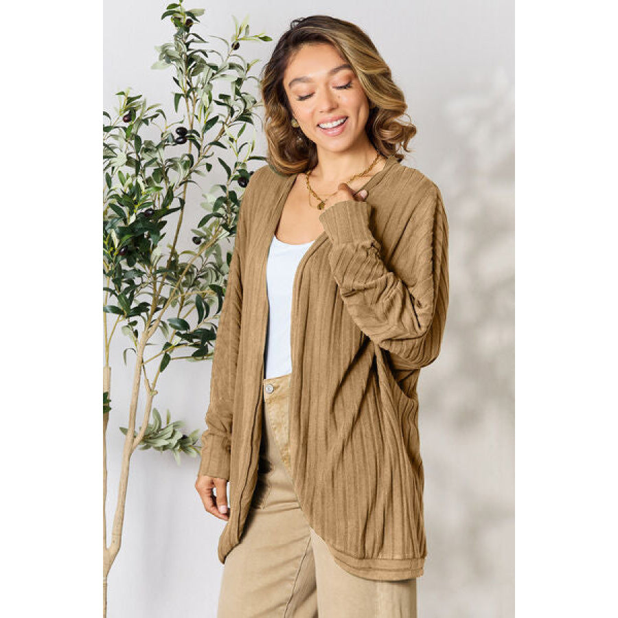 Basic Bae Full Size Ribbed Cocoon Cardigan Clothing