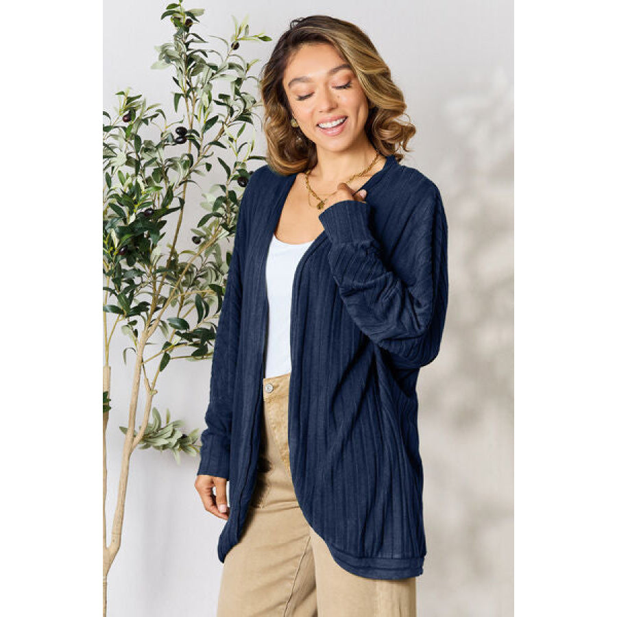 Basic Bae Full Size Ribbed Cocoon Cardigan Clothing