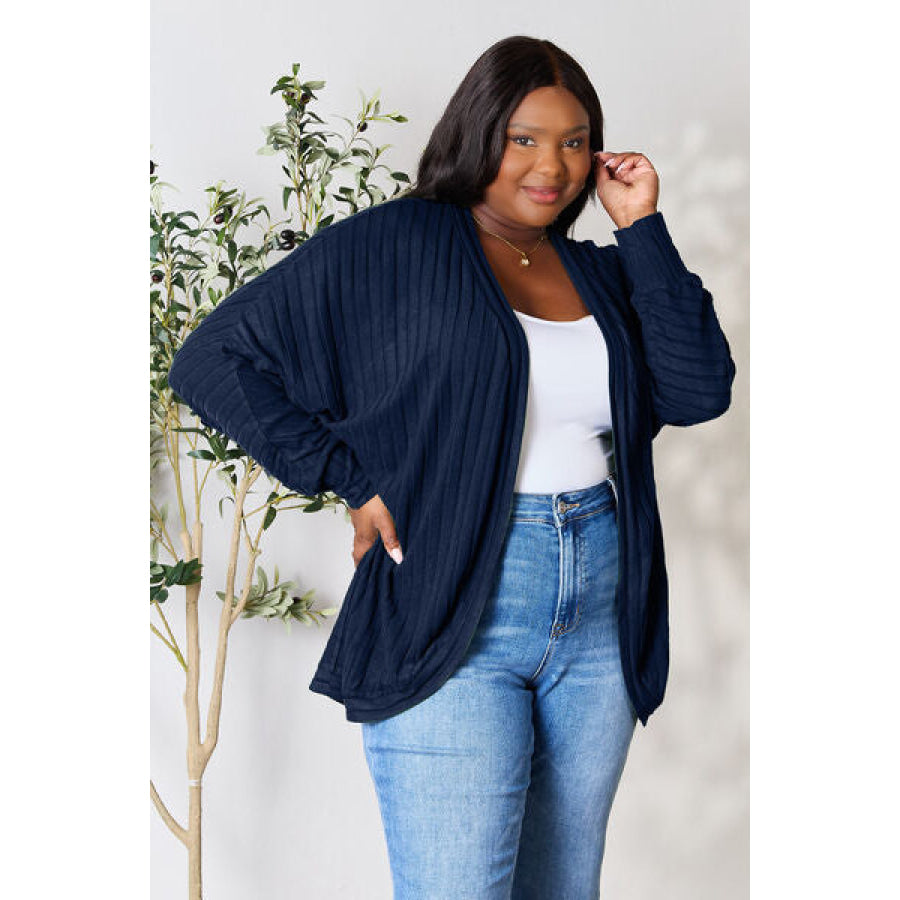 Basic Bae Full Size Ribbed Cocoon Cardigan Clothing