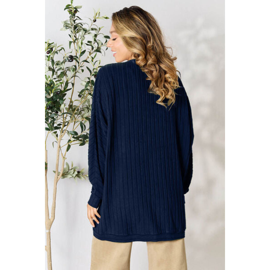 Basic Bae Full Size Ribbed Cocoon Cardigan Clothing