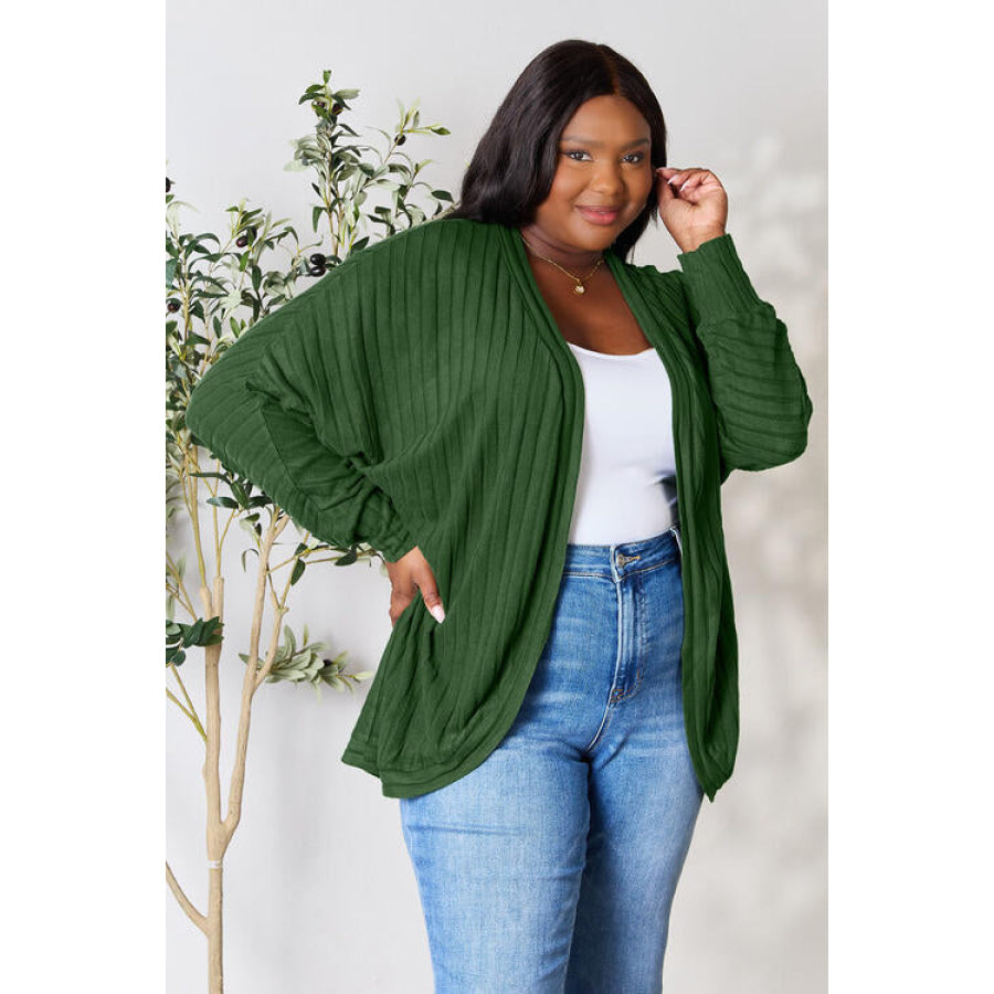 Basic Bae Full Size Ribbed Cocoon Cardigan Clothing
