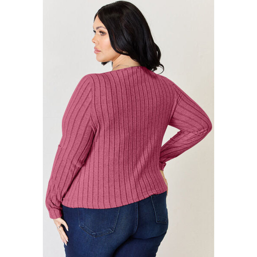 Basic Bae Full Size Ribbed Long Sleeve T-Shirt Apparel and Accessories