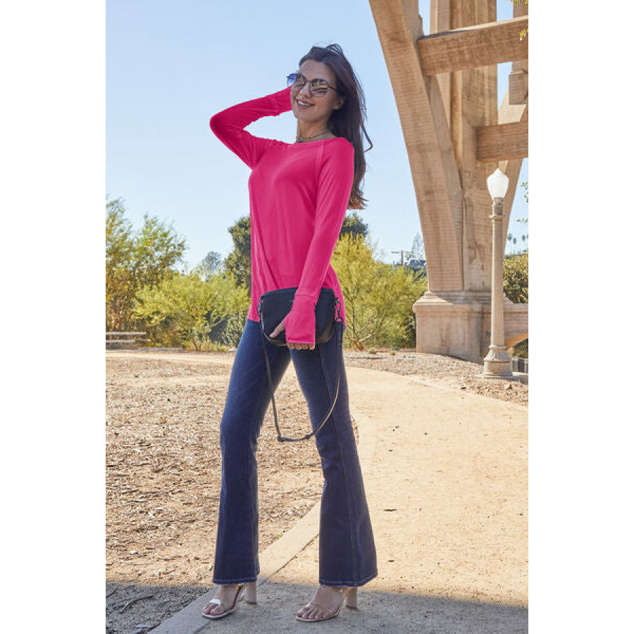 Basic Bae Full Size Round Neck Long Sleeve T-Shirt Clothing