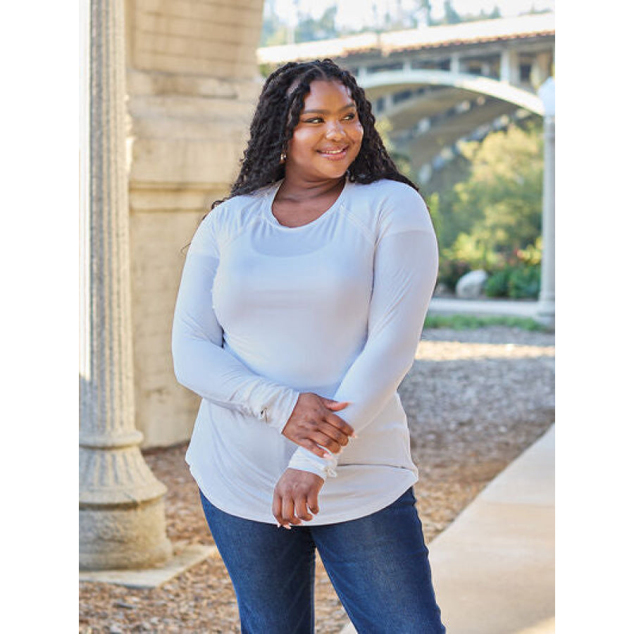 Basic Bae Full Size Round Neck Long Sleeve T-Shirt Clothing