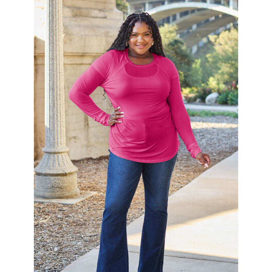 Basic Bae Full Size Round Neck Long Sleeve T-Shirt Clothing