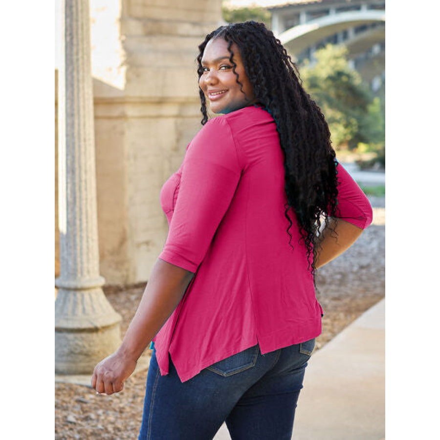 Basic Bae Full Size Round Neck Pocketed T-Shirt Clothing