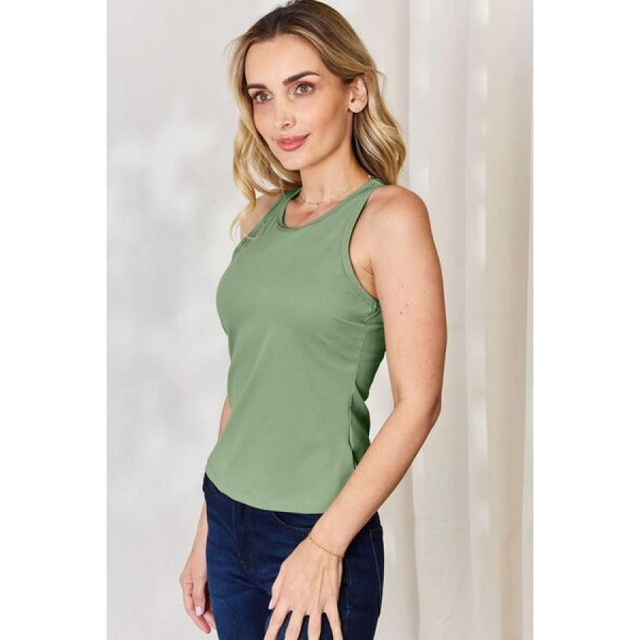 Basic Bae Full Size Round Neck Racerback Tank Clothing