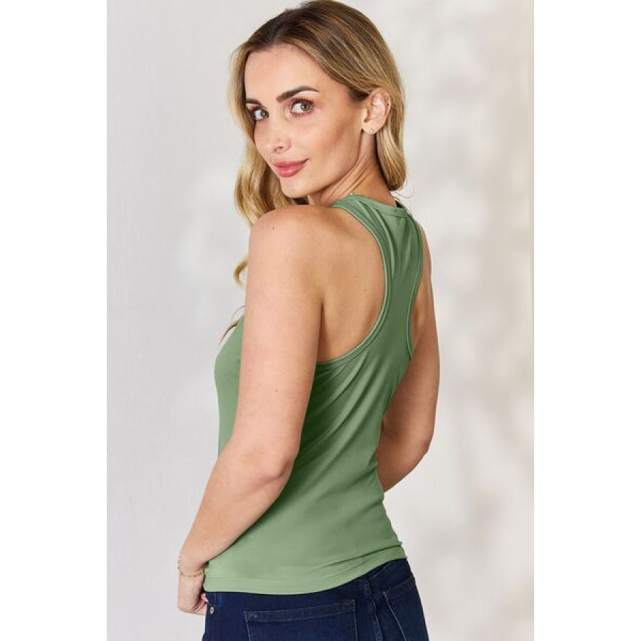 Basic Bae Full Size Round Neck Racerback Tank Clothing