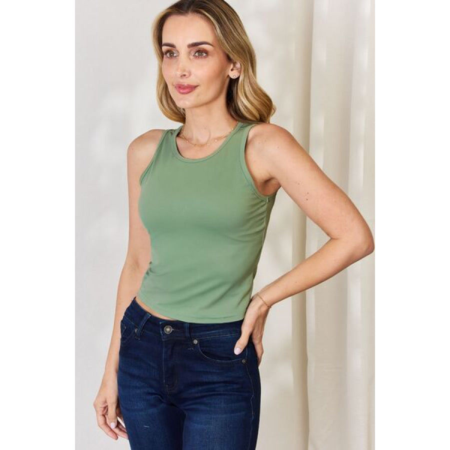 Basic Bae Full Size Round Neck Slim Tank Clothing