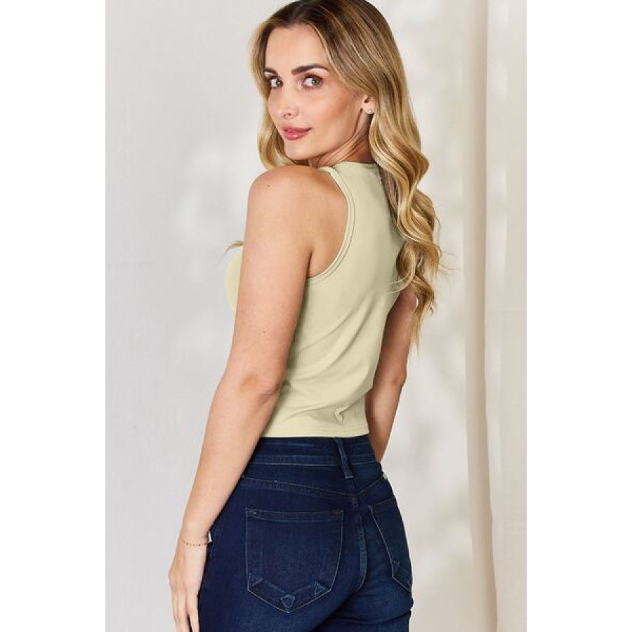 Basic Bae Full Size Round Neck Slim Tank Clothing