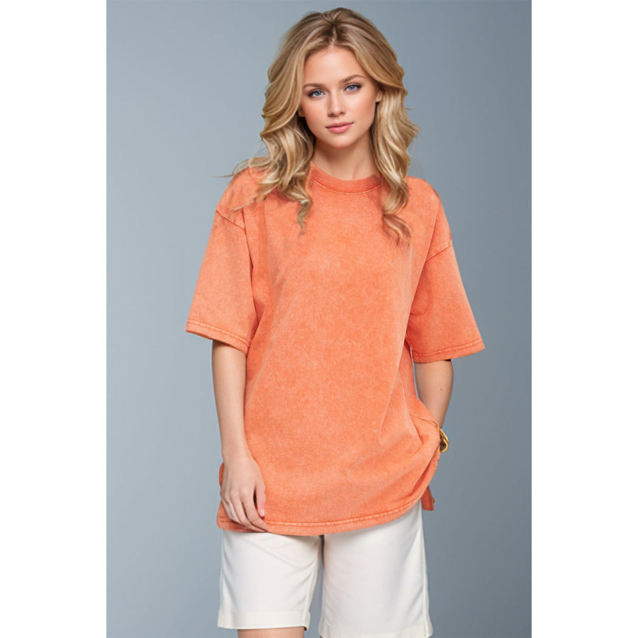 Basic Bae Round Neck Half Sleeve T-Shirt Apparel and Accessories