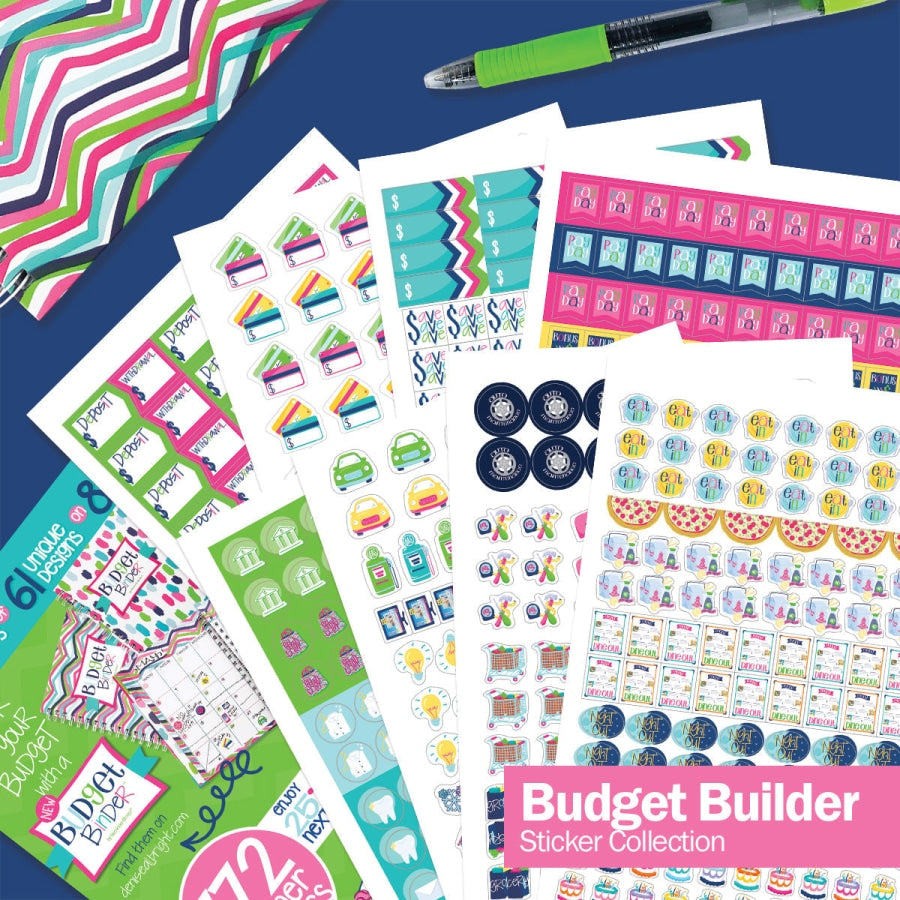 Best Planner Stickers | Family Work To-Dos Events Goals | 8 Styles Budget Builder Planner Stickers