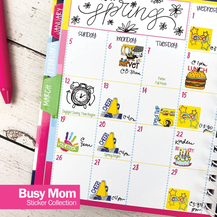 Best Planner Stickers | Family Work To-Dos Events Goals | 8 Styles Planner Stickers