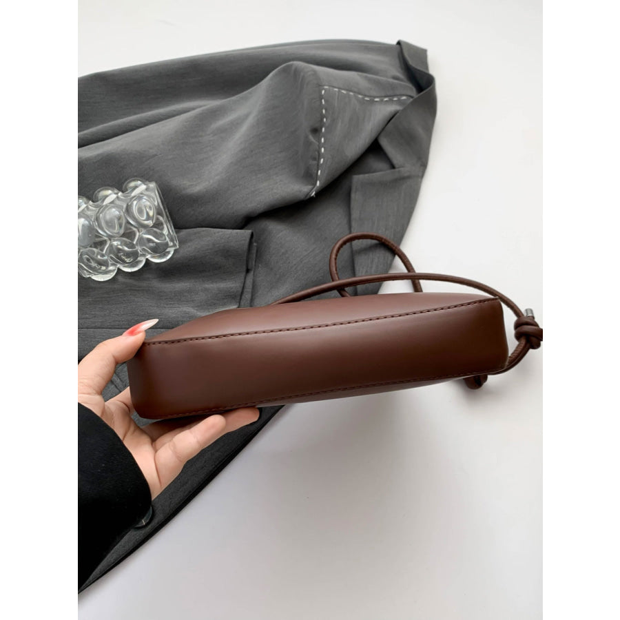 Bow PU Leather Knotted Strap Handbag Apparel and Accessories