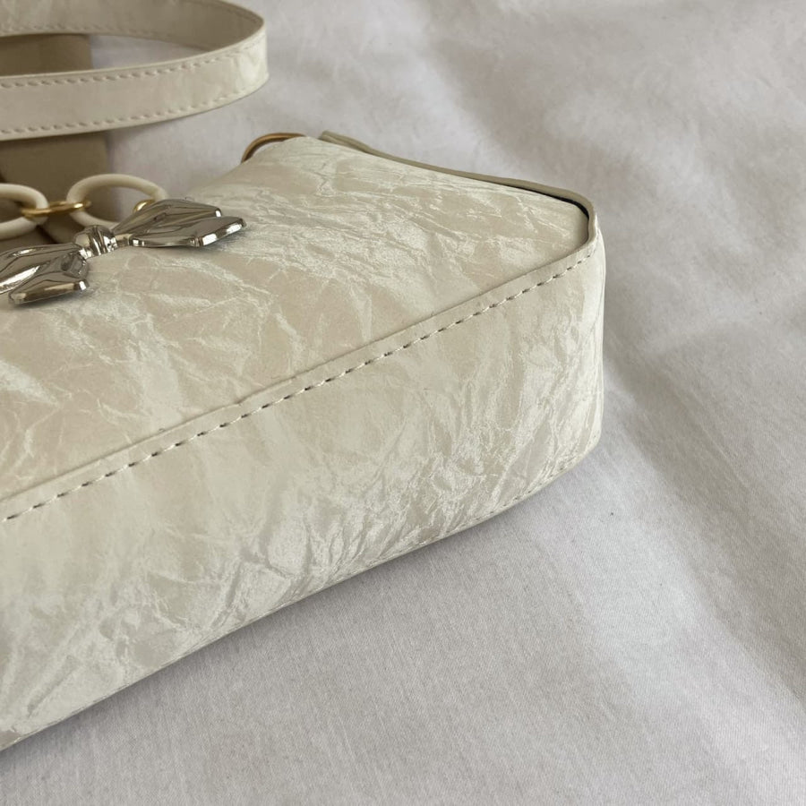 Bow PU Leather Shoulder Bag Apparel and Accessories