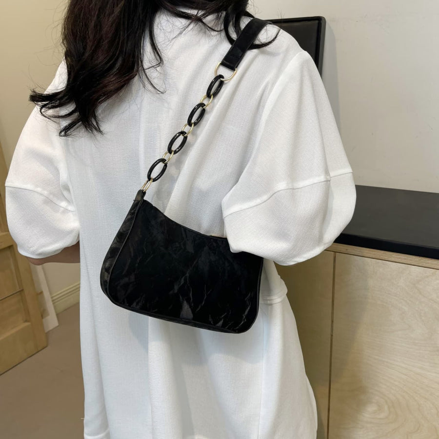 Bow PU Leather Shoulder Bag Apparel and Accessories