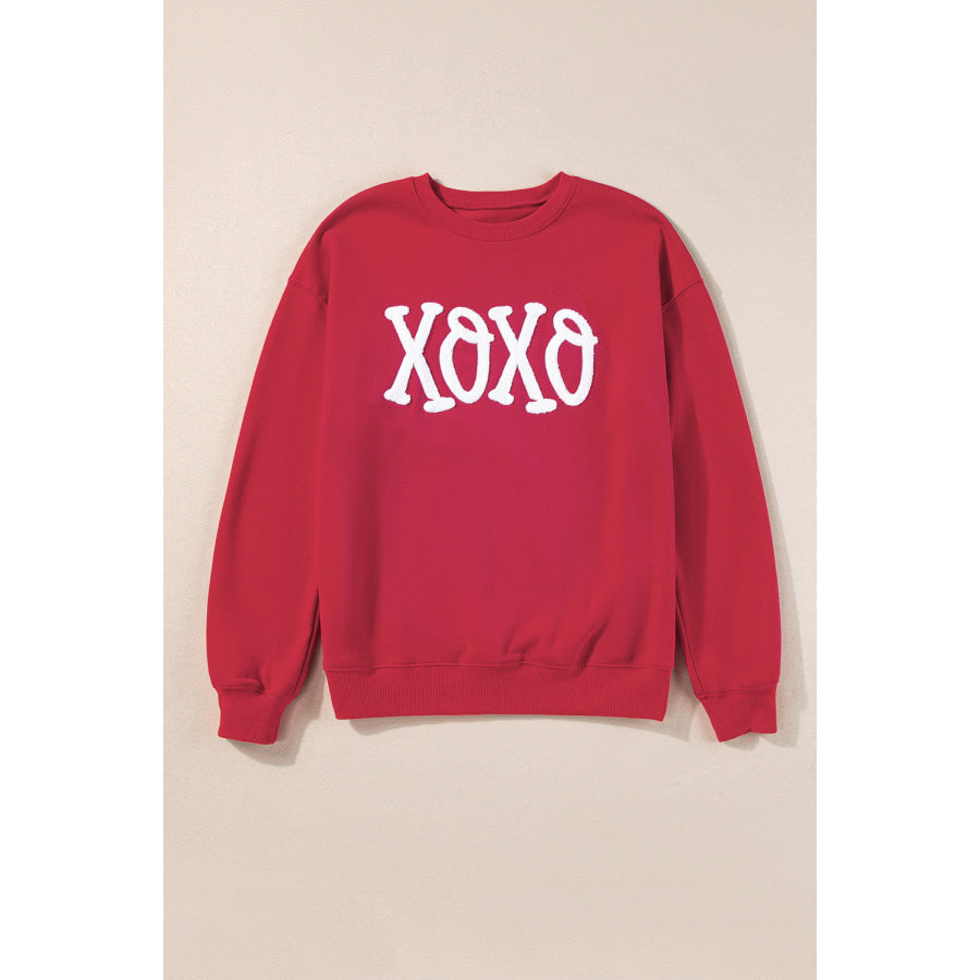 Bright Green MERRY Graphic Pullover Sweatshirt Tops/Sweatshirts & Hoodies