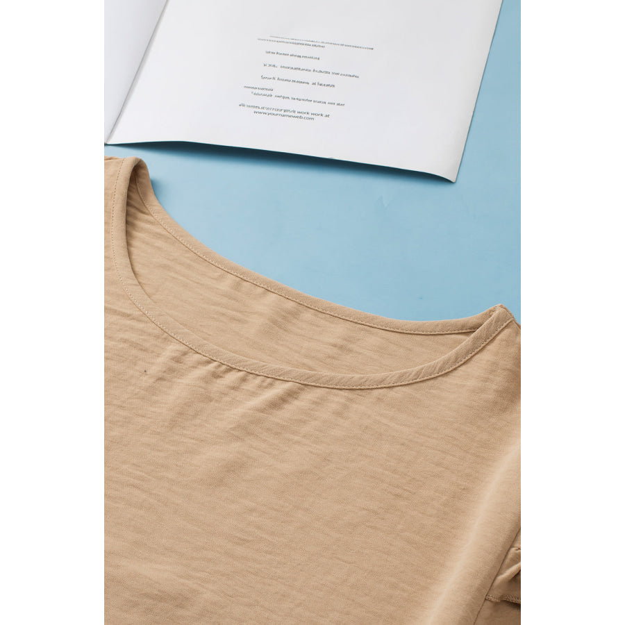 Bright Pink Ruffled Short Sleeve Plus Size Top Plus Size/Plus Size Tops/Plus Size Tops & Tees