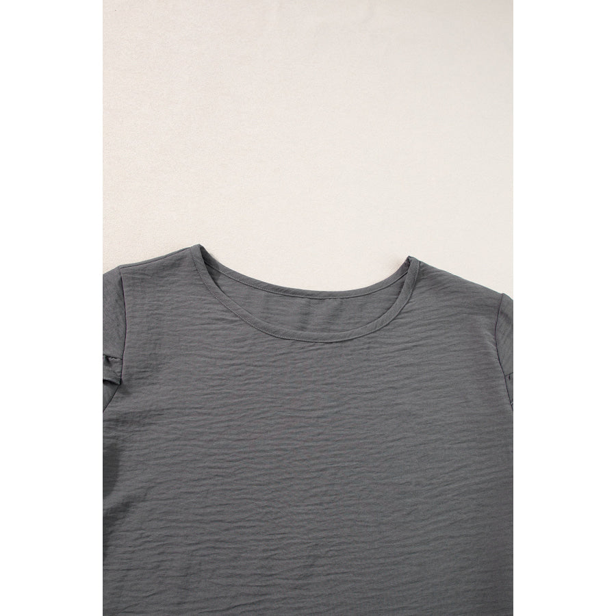 Bright Pink Ruffled Short Sleeve Plus Size Top Plus Size/Plus Size Tops/Plus Size Tops & Tees