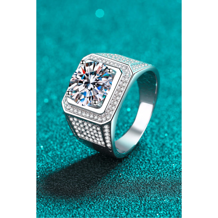 Bring It Home 925 Sterling Silver Moissanite Ring Silver / 4