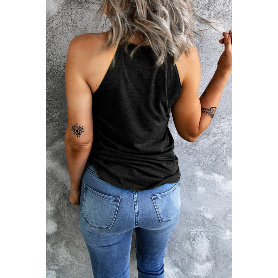 Bull Graphic Round Neck Tank Apparel and Accessories