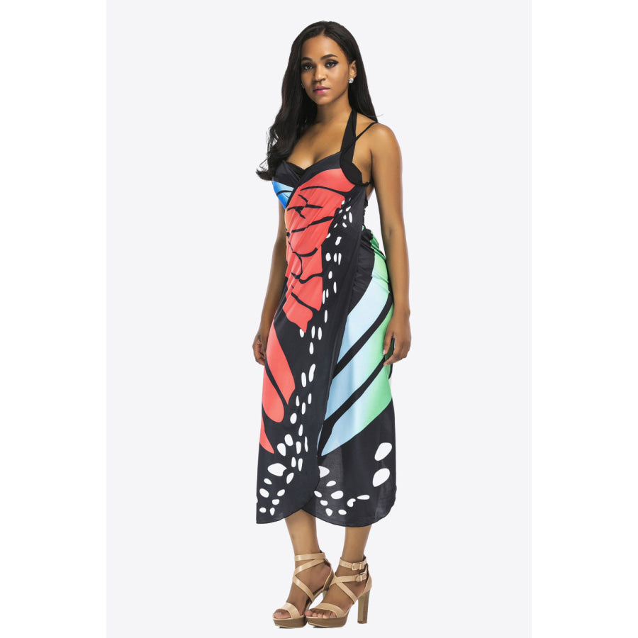 Butterfly Spaghetti Strap Cover Up Apparel and Accessories