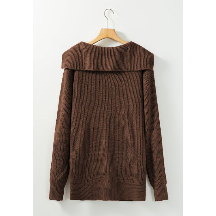 Button Down Collared Neck Cardigan Apparel and Accessories